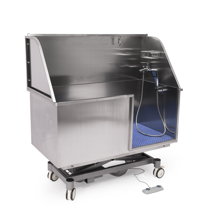 Coinfycare elevating pet grooming bath tub, Graphite frame