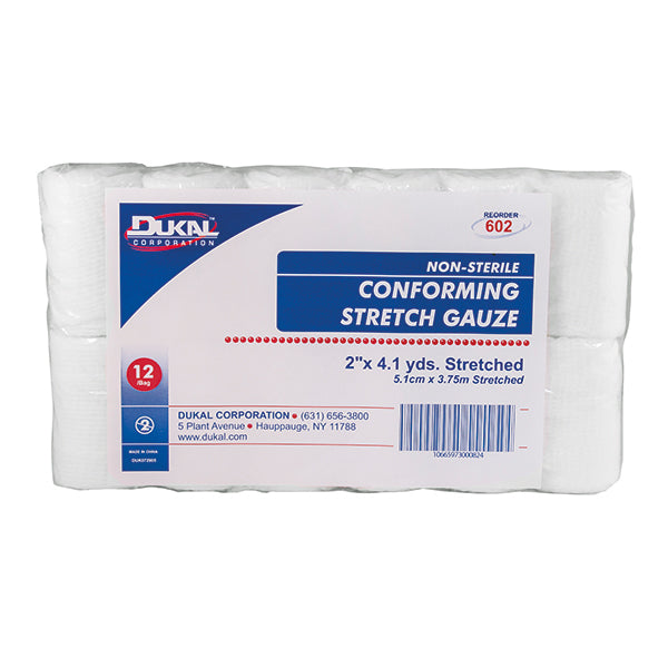 Bandages de gaze extensible en rouleau Dukal
