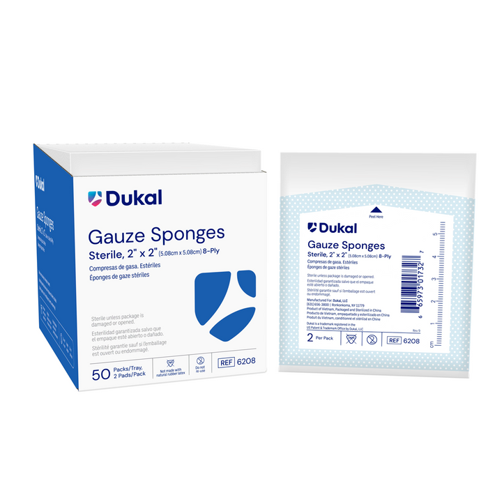 Compresses de gaze Dukal, Stérile