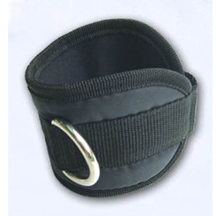 Ankle cuff with welded D-ring and velcro closure