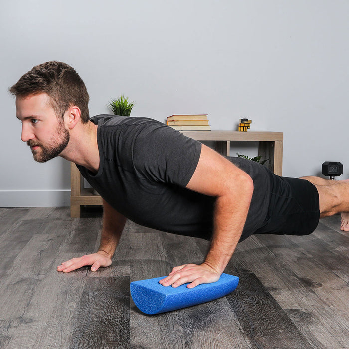 Blue foam rolls