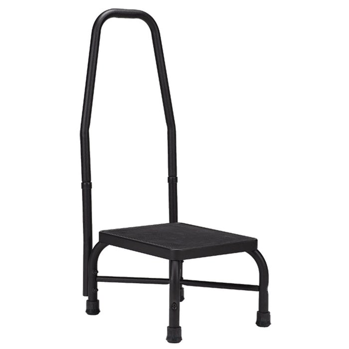 Steel step-Stool, 17" x 13" x 9", with handle