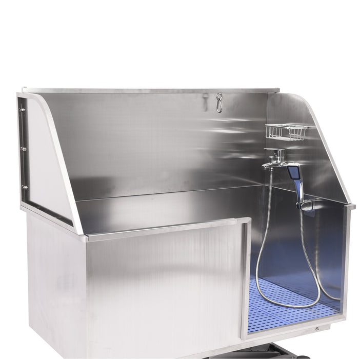 Coinfycare elevating pet grooming bath tub, Graphite frame