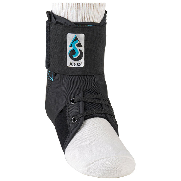 ASO® Speed Lacer II Black Ankle Stabilizer with Stays