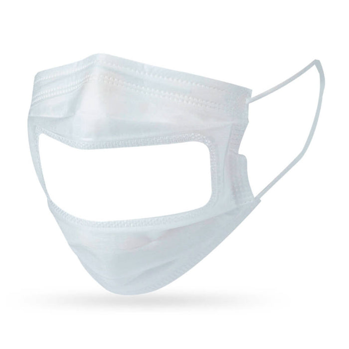 SafeMask Vision procedure face masks - ASTM Level 3, White, 50 un