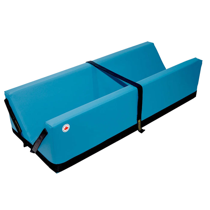 Elastic "seat belt" strap - Blue
