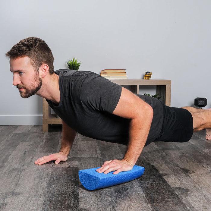 Blue foam rolls