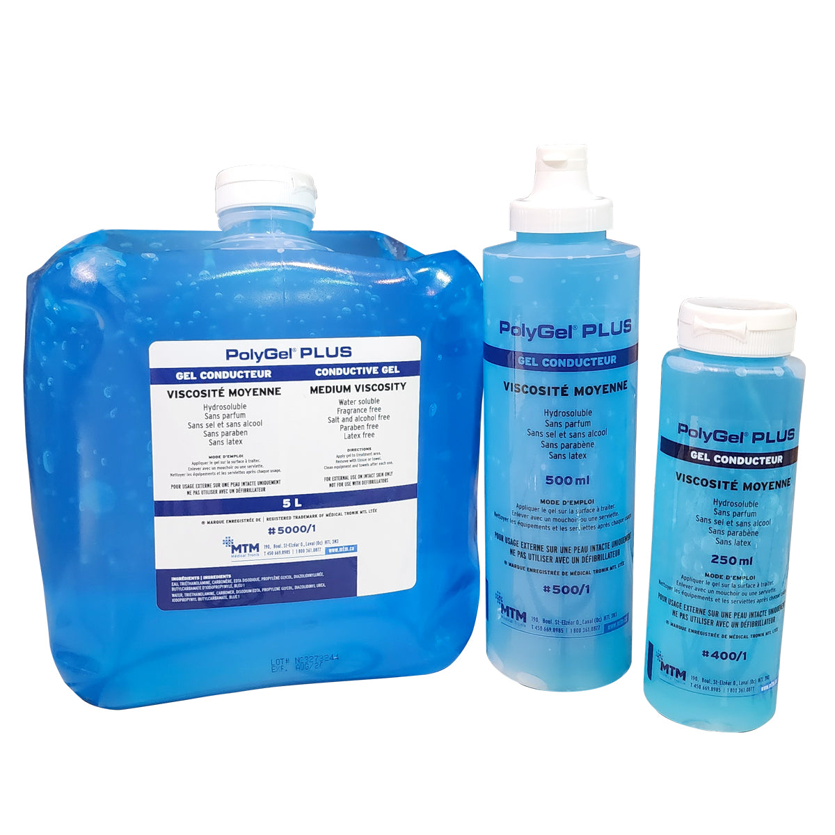 Conductive gel PolyGel Plus — MTM - Médical Tronik