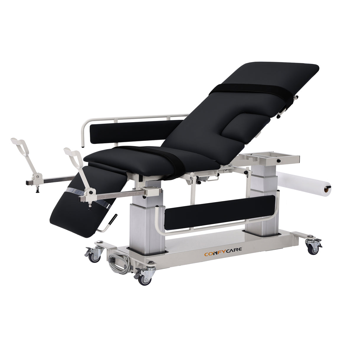 Multi-use imaging power table with 3-section top and cardiac cut-out ...