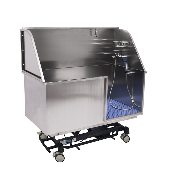 Coinfycare elevating pet grooming bath tub, Graphite frame
