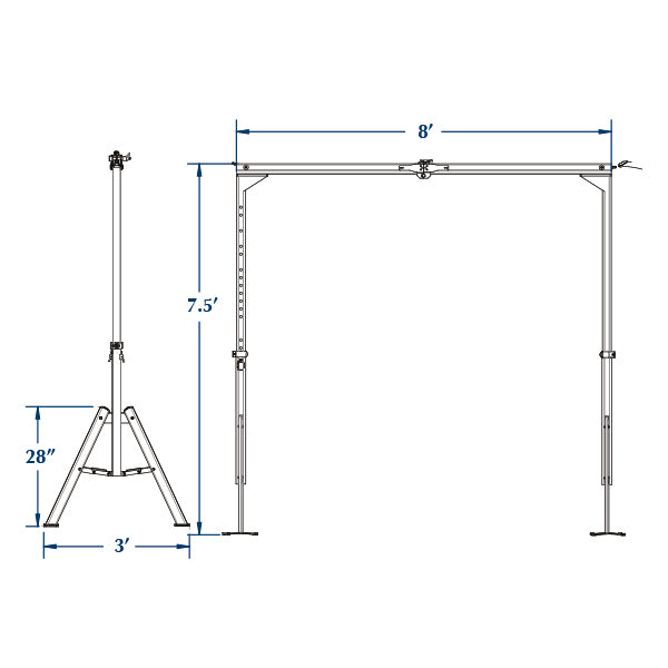 Portable Free Stand System