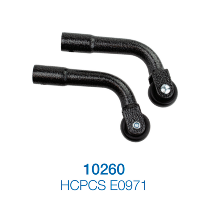 Wheelchair anti-tipper with wheel for bariatric chair DY10233, 2 units