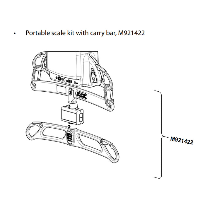 Portable scale kit with carry bar assy.