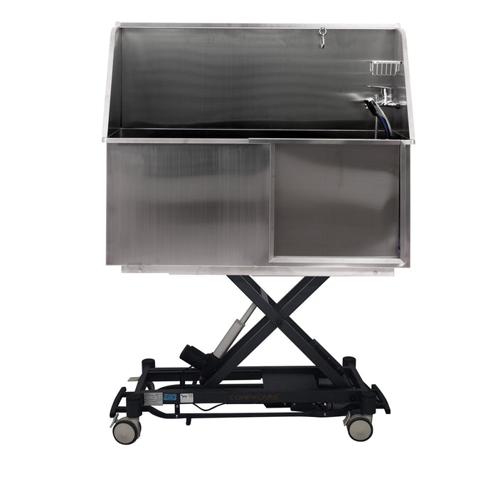 Coinfycare elevating pet grooming bath tub, Graphite frame