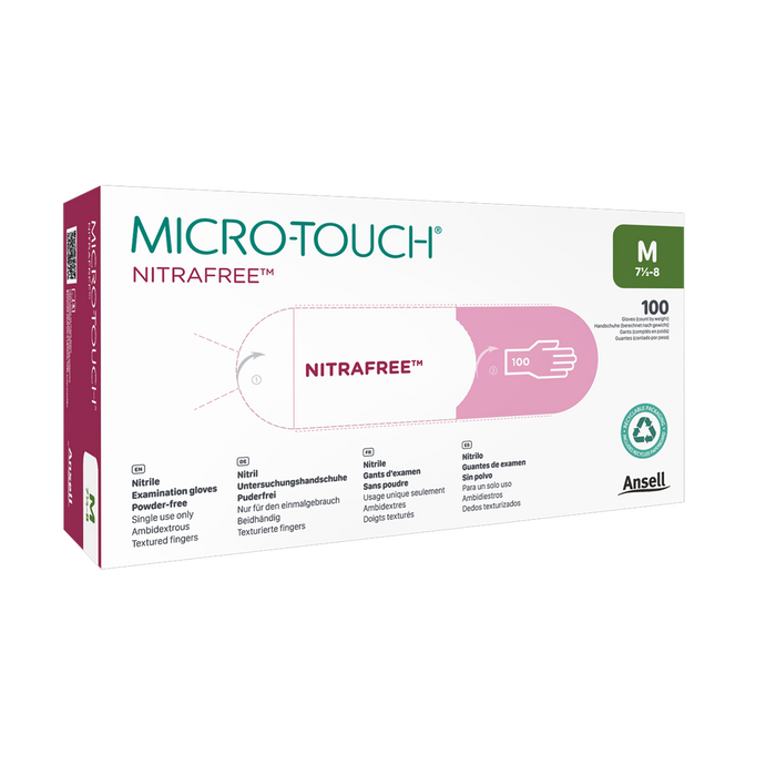 Micro-touch™ Nitrafree™ Pink Nitrile Gloves