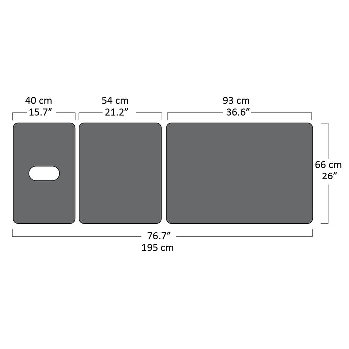 Coinfycare 3 sections table