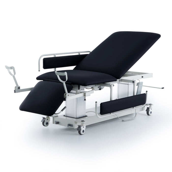 Multi-use imaging power table with 3-section top