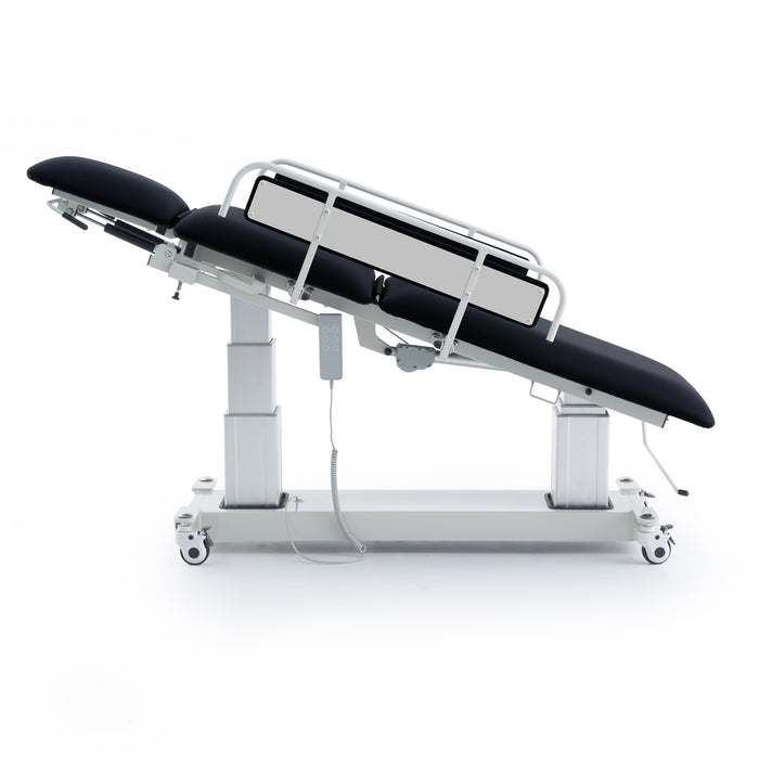 Multi-use imaging power table with 3-section top