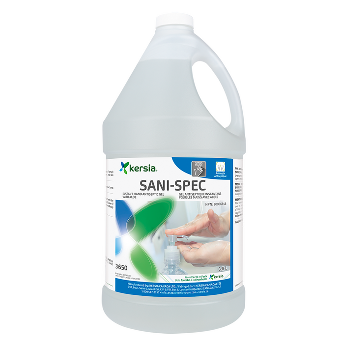 Gel antiseptique instantané pour les mains Sani-Spec