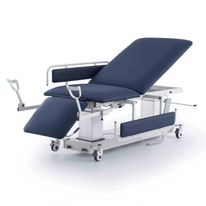 Multi-use imaging power table with 3-section top