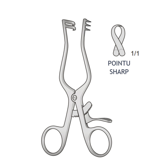 Écarteur Weitlaner pointu 11cm