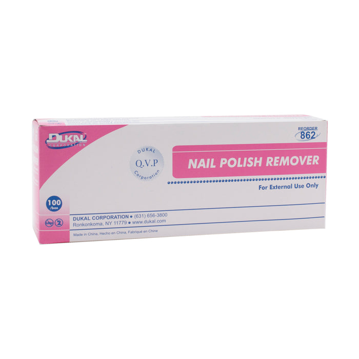 Tampon dissolvant à vernis à ongles s/acétone, 100 un