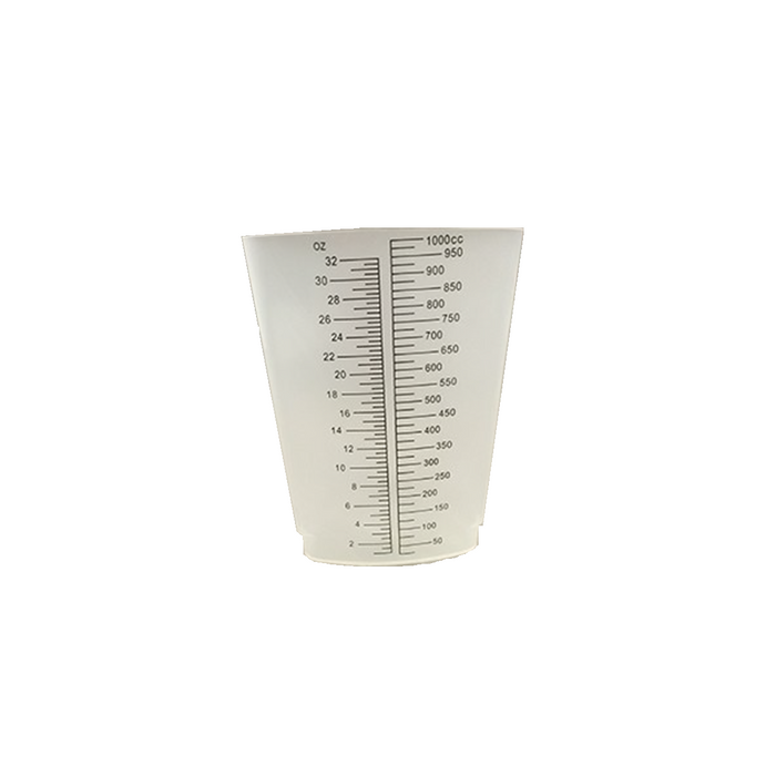 Mesure graduée triangulaire de 1000 ml en polypropylène clair, 20 x 10 ...