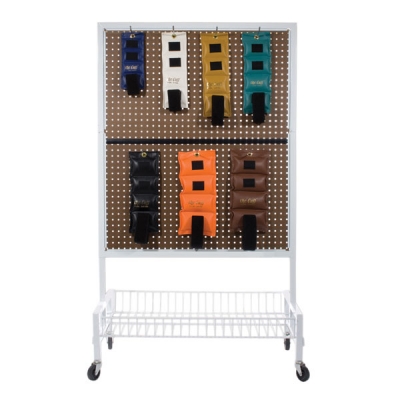 Mobile cuff weights rack