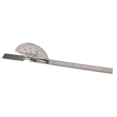 Stainless steel finger goniometer (small joint)