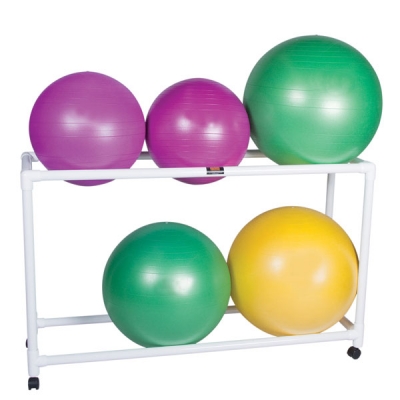 Stationnary PVC balls support