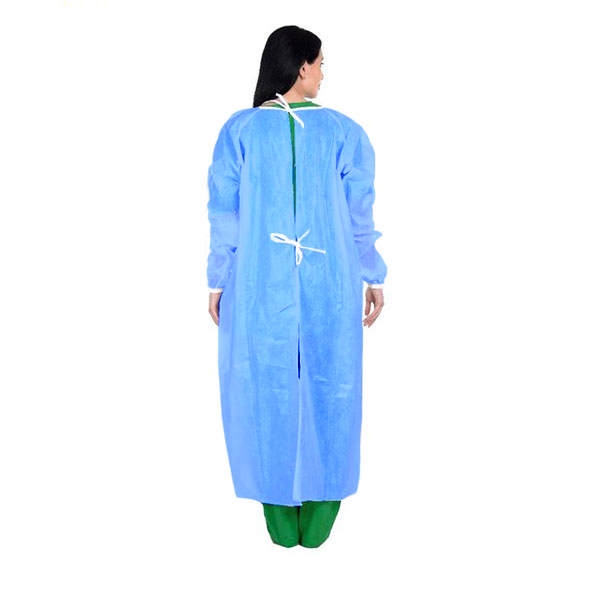 Disposable isolation gown - level 3 with nylon cuff
