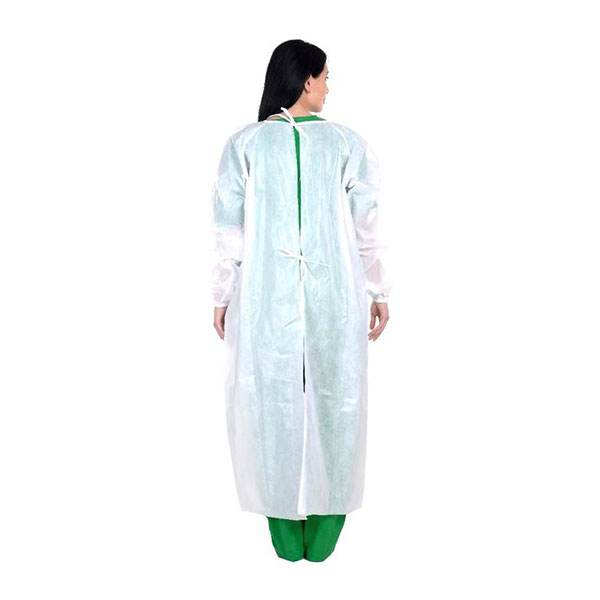 Disposable isolation gown - level 3 with elastic cuffs