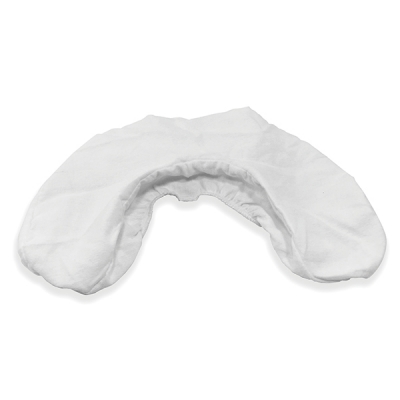 White flanel headrest cover