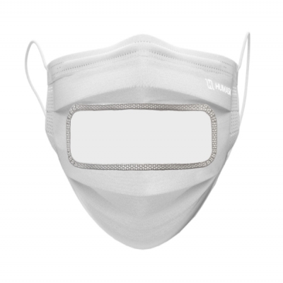Humask Pro Vision surgical masks with clear window - ASTM Level 2