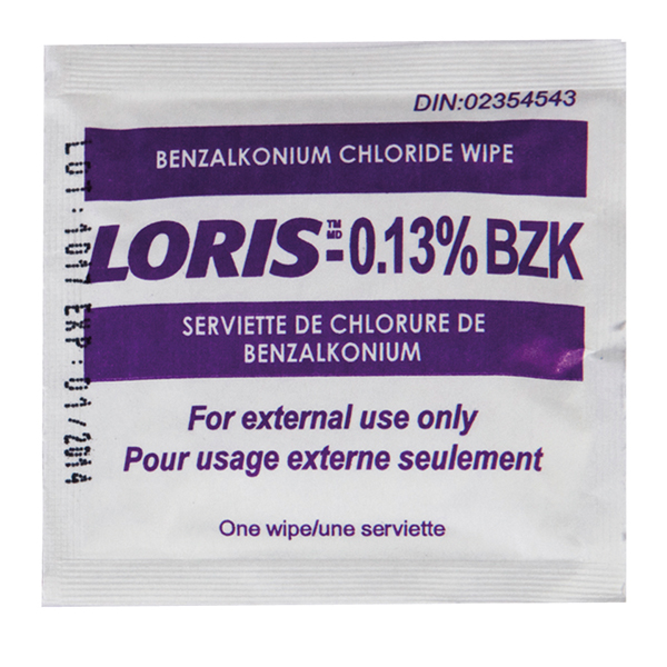 Tampons de chlorure de Benzalkonium Loris