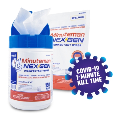 tb Minuteman Nex Gen Disinfectant wipes