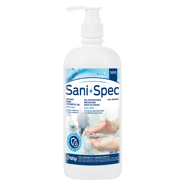 Gel antiseptique instantané pour les mains Sani-Spec
