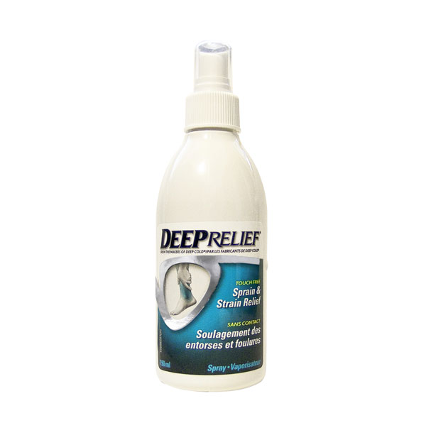 Touch free Sprain and Strain relief spray