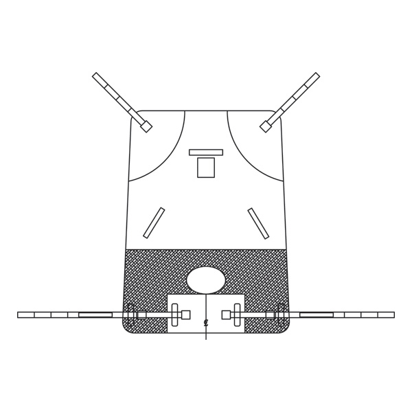 Toile hamac avec réducteur de pression et support de tête intégré